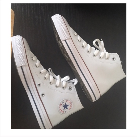 Converse Shoes - White high top converse
